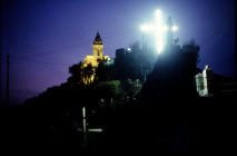 Panorama in notturna del Santuario dell'Assunta - Ph.  ENZO MAIELLO 1998