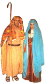 1st Edition of the Presepe Vivente: a rare picture of "Maria and Giuseppe" - Ph.  ANTONIO ZINGARO 1989
